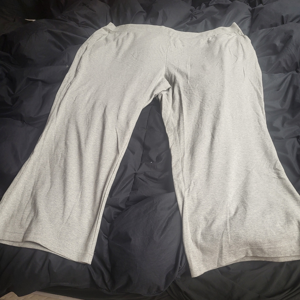 Basic Editions Gray Wide Leg Pants